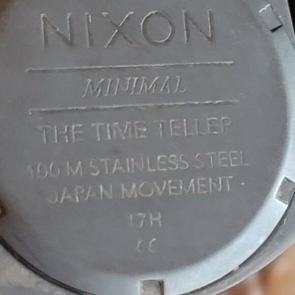 Nixon The Time Teller Black Metal Stainless Steel Watch - Picture 5 of 8
